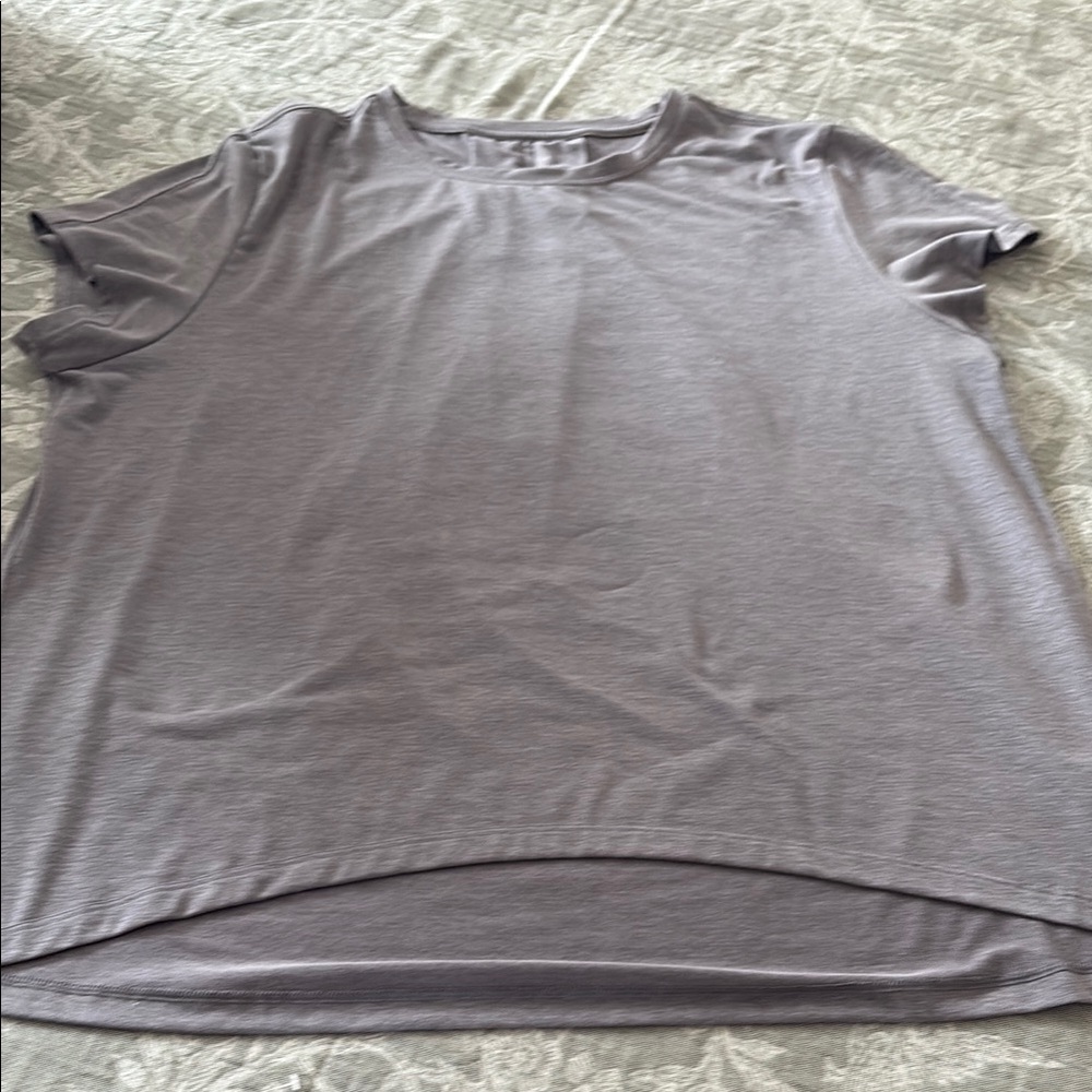 Athleta Gray Relaxed Short Sleeve Tee XS